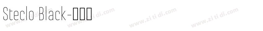 Steclo Black字体转换